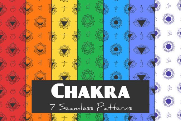 Chakra Seamless Patterns JPG PNG EPS