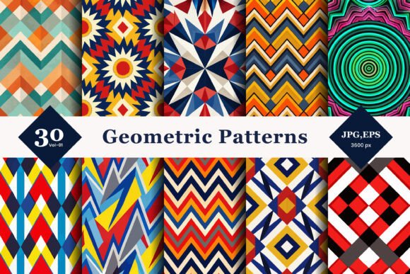 Mastering Order and Creativity: A Deep Dive into Geometric Seamless Patterns 01