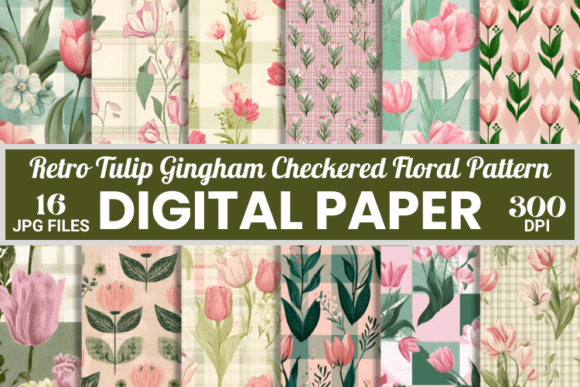 Retro Tulip Checkered Floral Patterns: A Designer's Guide to Vintage Charm