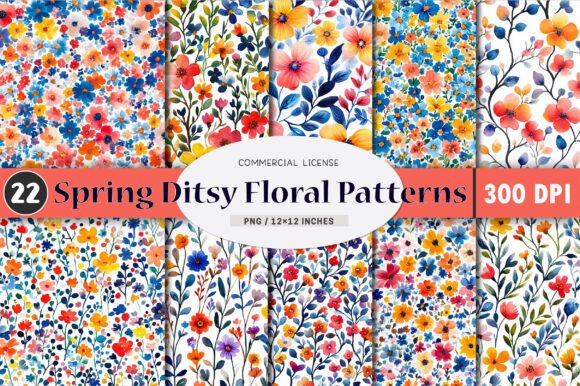 Spring Ditsy Floral Patterns