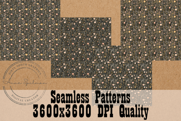 Sweet Wildflowers Seamless Patterns