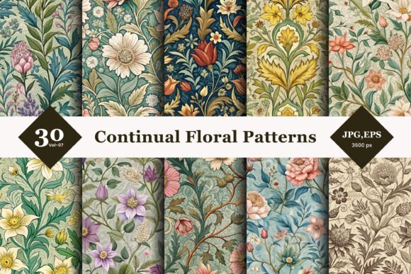 The Renaissance of Seamless Florals: Why Continual Floral Seamless Patterns 07 is Reshaping Modern Design Assets